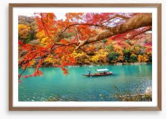 Arashiyama in autumn Framed Art Print 182598305