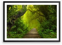 Jungle walk Framed Art Print 182708596