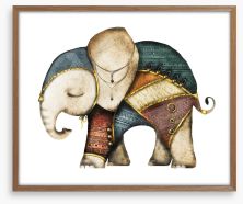 The elephant from India Framed Art Print 186431677