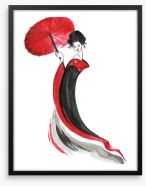 Garnet geisha Framed Art Print 193919981