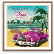 Welcome to Nice Framed Art Print 196208895