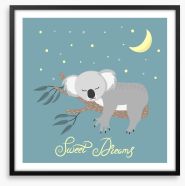 Sweet dreams koala Framed Art Print 196379838