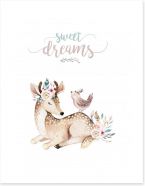 Sweet dreams deer Art Print 196865683