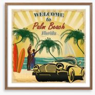 Welcome to Palm Beach Framed Art Print 198528876