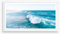 Great ocean waves Framed Art Print 198563008