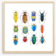 Beetle bugs Framed Art Print 198601943
