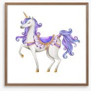 Princess unicorn Framed Art Print 198852098
