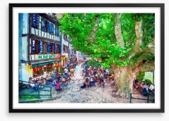 The cafe street Framed Art Print 199412518