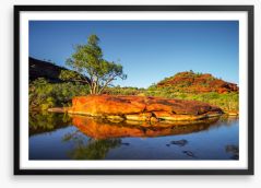 Outback oasis Framed Art Print 199877689