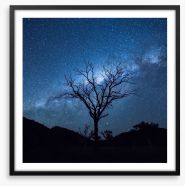 Silhouettes and stars Framed Art Print 199877870