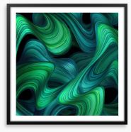 Emerald energy Framed Art Print 200135616