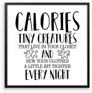 Calorie creatures Framed Art Print 201052722