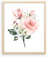 Posy roses 2 Framed Art Print 202605761