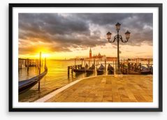 San Marco sunset Framed Art Print 203881754