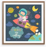 Great space adventure Framed Art Print 204057165