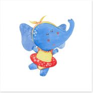 Elephants Art Print 204245534