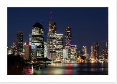 Twinkling lights of Brisbane Art Print 20492884