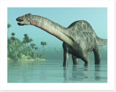 Dicraeosaurus paddle Art Print 20525915
