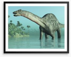 Dicraeosaurus paddle Framed Art Print 20525915
