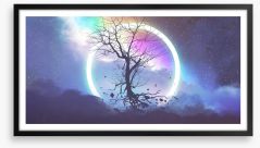 Tree of light Framed Art Print 205940608