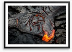 Basalt lava Framed Art Print 205988590