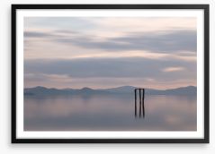 Across the lake Framed Art Print 206556131