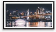 Chongqing lights Framed Art Print 207079799