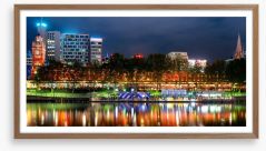 Southbank city nights Framed Art Print 207866328