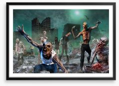 Zombie land Framed Art Print 207898549