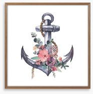 Spring anchor Framed Art Print 208539139