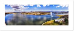 Lake Burley Griffin panorama Art Print 208746751