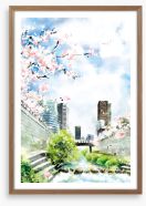 Downtown spring Framed Art Print 209230859