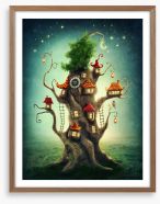 Fairy tree house Framed Art Print 209305581