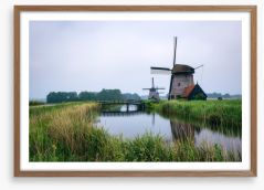 The old Dutch mill Framed Art Print 210007981
