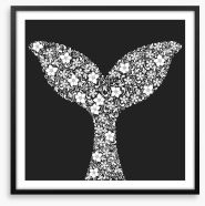 The whale tail Framed Art Print 211493302