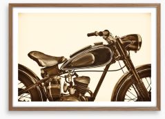 Retro rider Framed Art Print 211634418