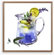 Lavender lemonade Framed Art Print 211783772
