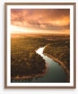 Murray river morning Framed Art Print 212156854