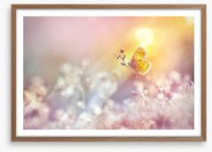 Golden flutter Framed Art Print 212320922