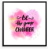 Be the game changer Framed Art Print 212467873
