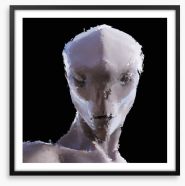 A faceless visitor Framed Art Print 213915890