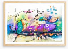 Fishes in the sea Framed Art Print 214179263