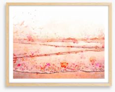 Sundown shallows Framed Art Print 214254448