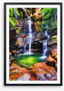 Empress Falls pool Framed Art Print 214452609
