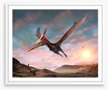 Pteranodon glide Framed Art Print 214755567