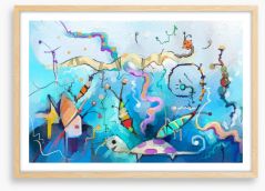 Deep sea fantasy Framed Art Print 215045027