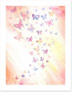 Butterfly wave Art Print 21581868