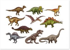 Dinosaurs Art Print 216587645