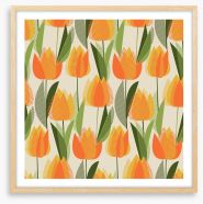 Retro tulips
