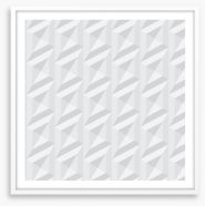 White on White Framed Art Print 217140548